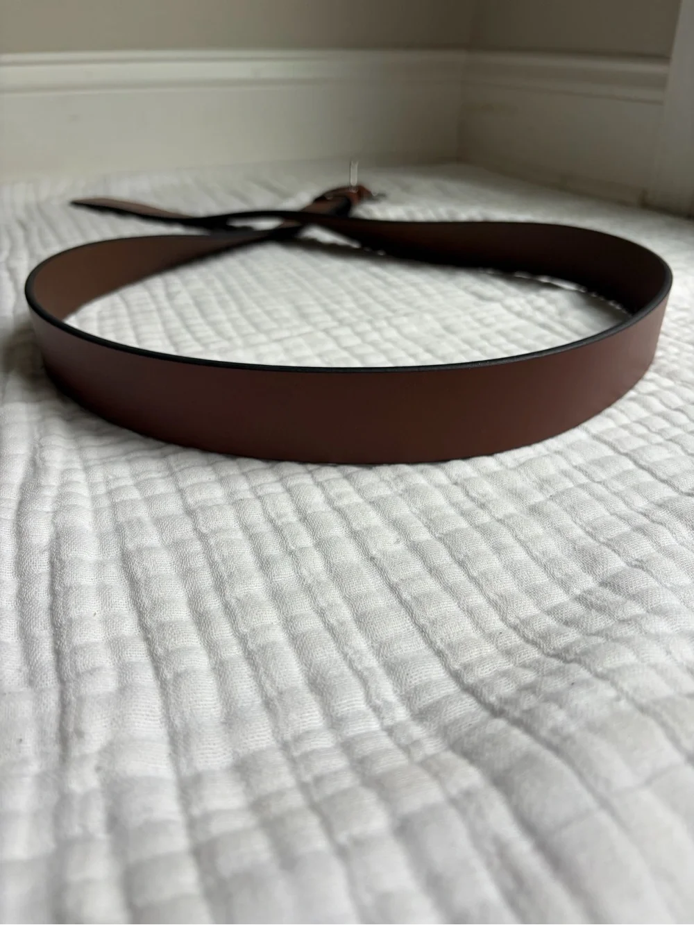Polo Ralph Lauren Men’s Brown Leather Belt Silver Buckle Size 52 130 XL Big Tall